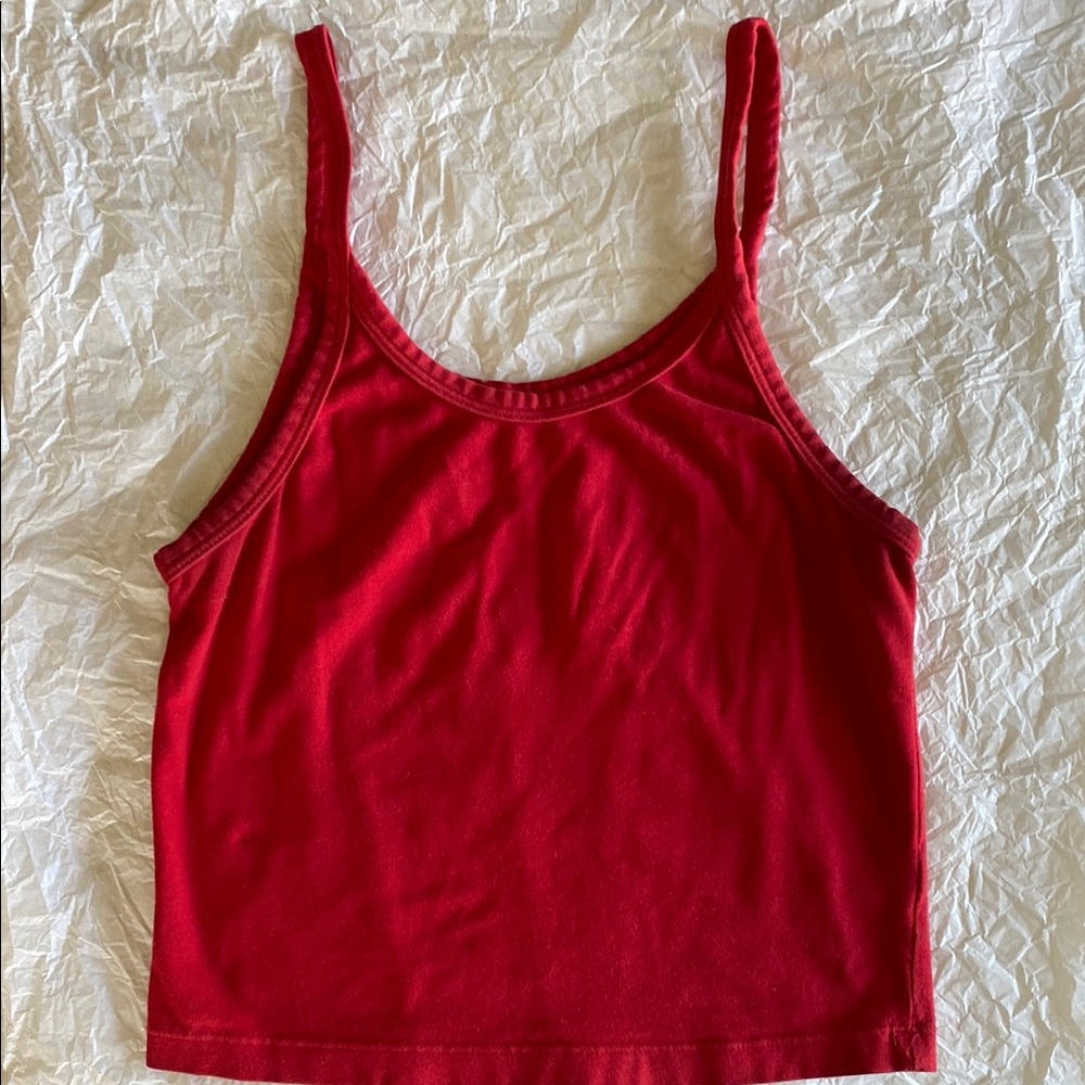 Red Women's ARQ Crop Tank Top